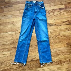 Abercrombie and Fitch curvy ankle straight high rise jeans